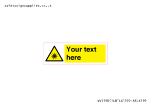 Custom Optical Radiation Sign